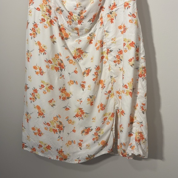 Abercrombie Floral Side Slit Mini Dress - L - Picture 2 of 5